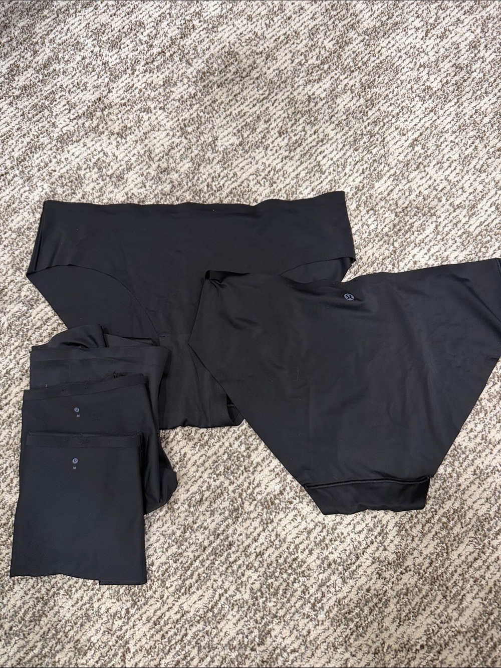 Black Lululemon Invisiwear Underwear